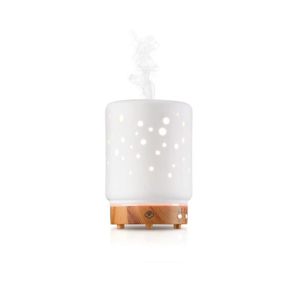 Starlight White Ceramic Essential Oil & Water Diffuser