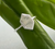 Solitaire Moonstone Ring Sterling silver