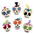 Assorted Felt Sugar Skull Ornaments