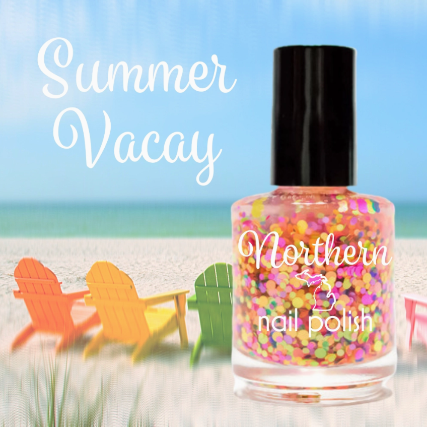 Nail Polish Neon Glitter Toppers