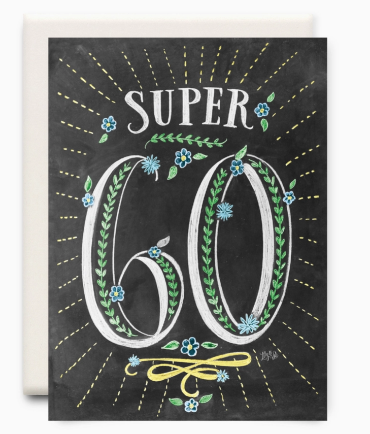 Super 60 Birthday Card