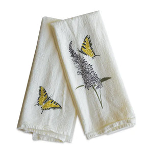 Cloth Napkins hand-drawn illustrations Set of 4