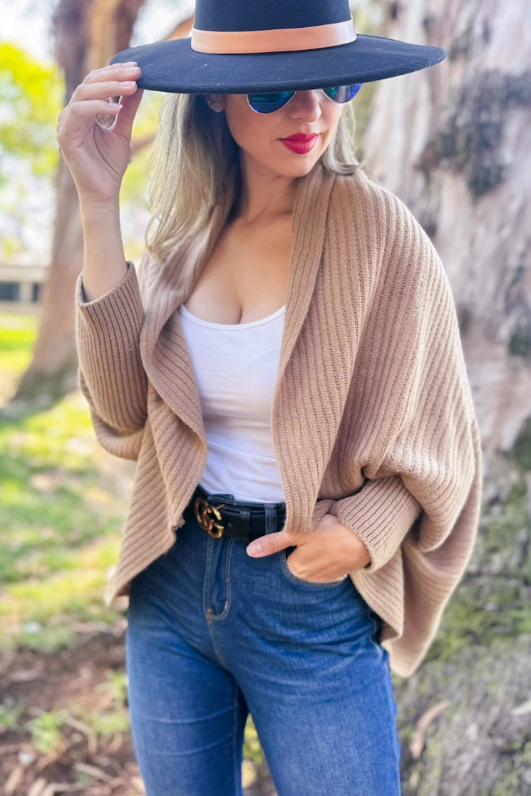 Soft Knit Ribbed Cardigan