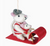 Sledding Mice Felt Ornament