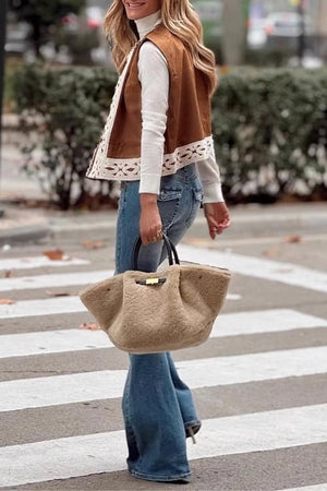 Brown Lace Vest