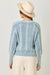 Washed Blue Cardigan Sweater