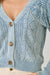 Washed Blue Cardigan Sweater