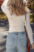 White Raw Seam Top