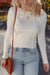 White Raw Seam Top