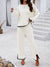 White Knit Sweater Set