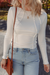 White Raw Seam Top