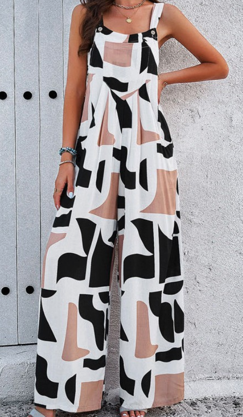 Medium Rhoda Printed Wide Leg Jumpsuit