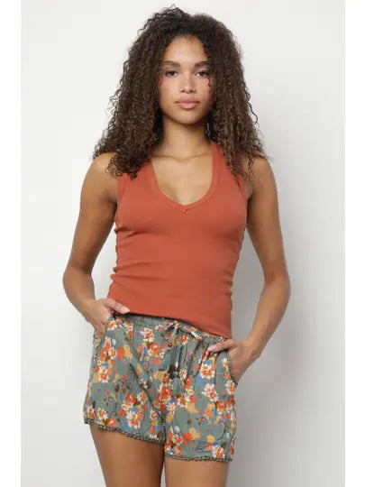 Watercress Floral Shorts
