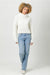 Ivory Cropped Turtleneck Sweater