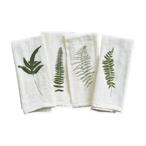 Cloth Napkins hand-drawn illustrations Set of 4