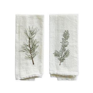 Cloth Napkins hand-drawn illustrations Set of 4