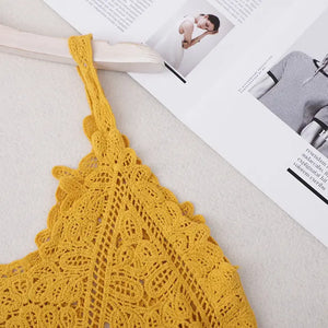 Yellow Crochet Tank Top