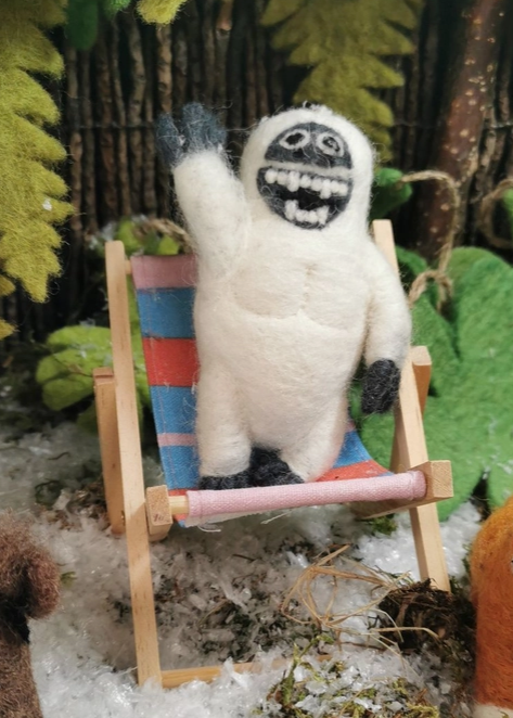 Yeti Felt Ornament