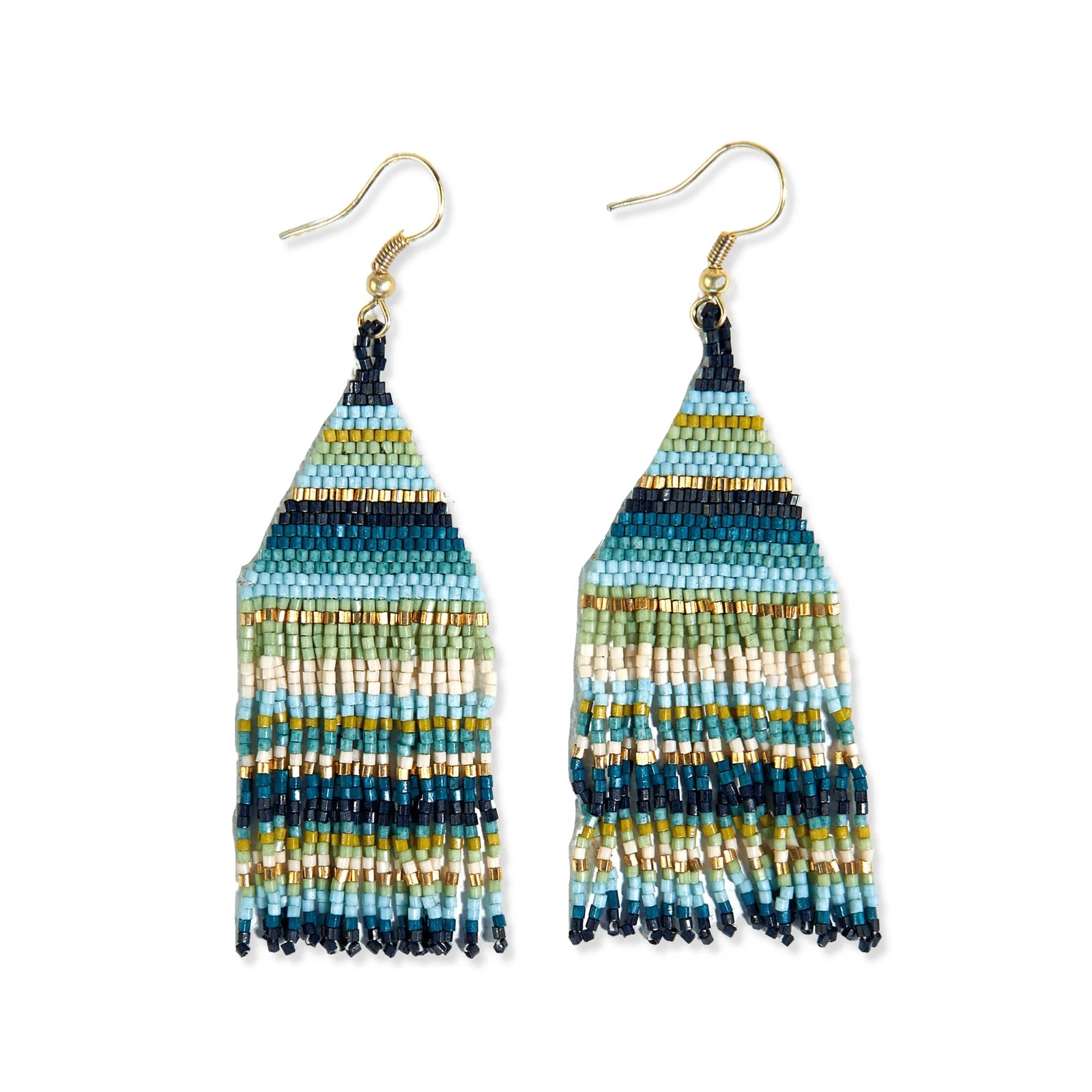 Fringe Triangle Earrings