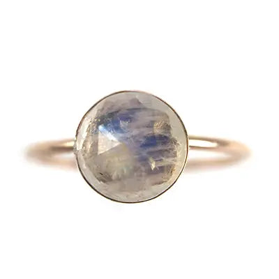 Gold Ring With Large Moonstone