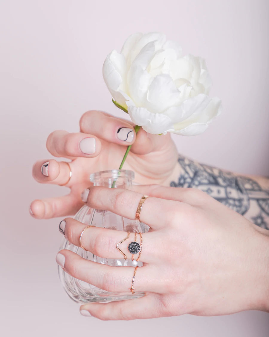 Silver Curve Stacking Ring