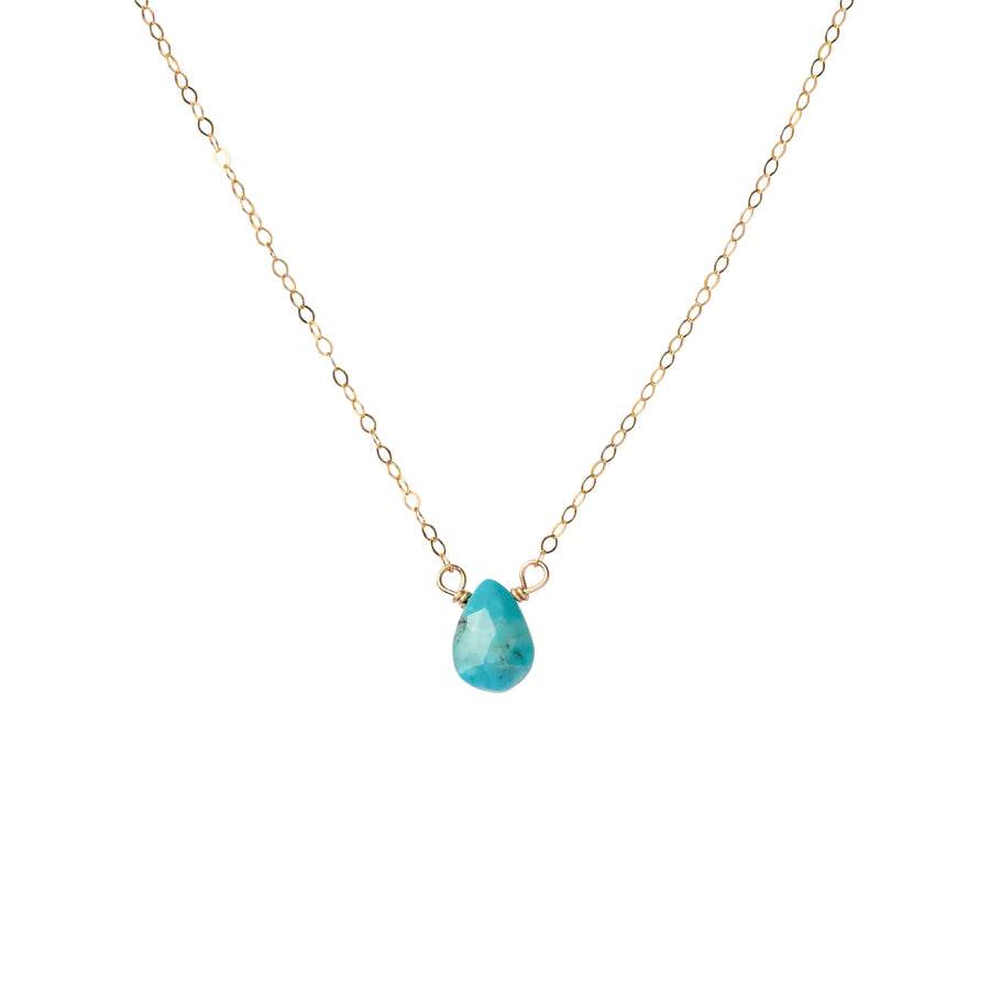Turquoise Teardrop Necklace