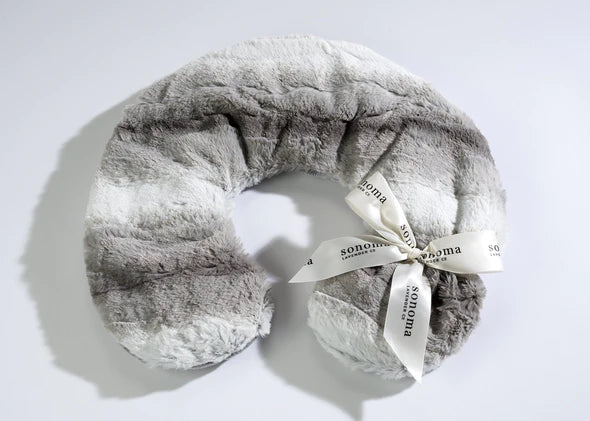 Angora Platinum Lavender Neck Pillow