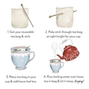 Reusable Tea Bag Set