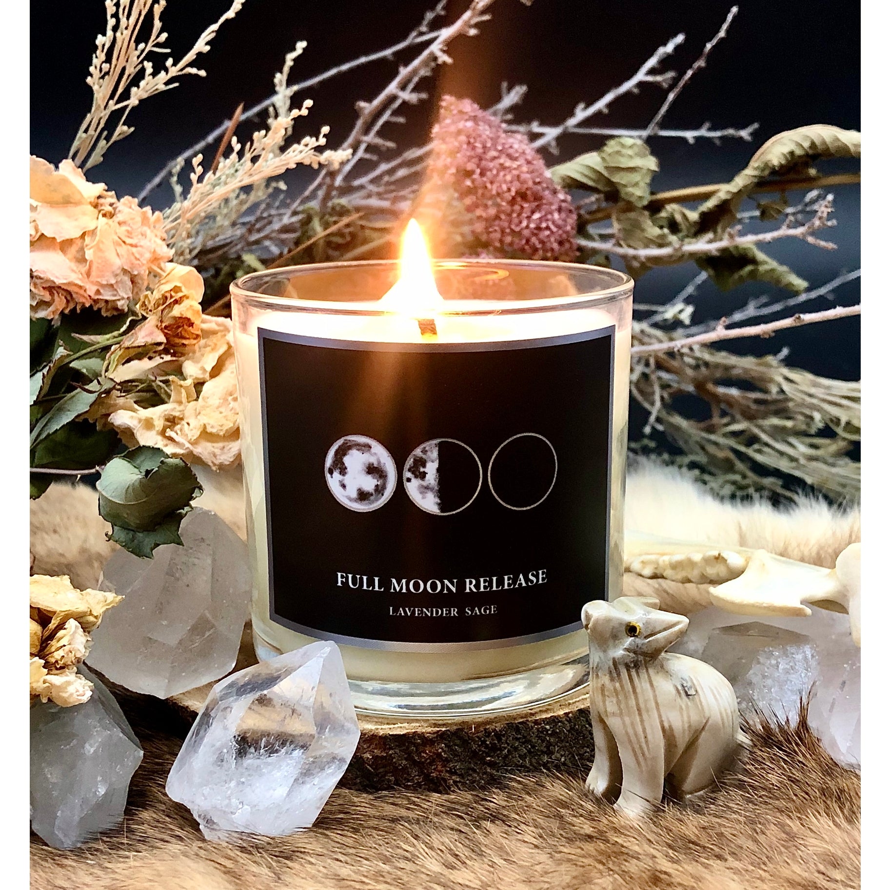 Full Moon Release Body Oil Candle